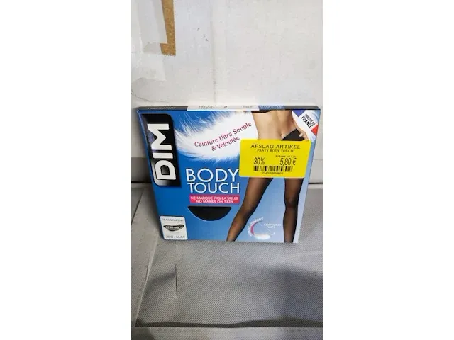 Dim body touch transparent 20d/maat 2 zwart 1 paar - afbeelding 1 van  5