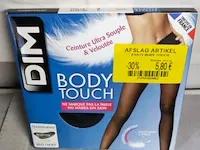 Dim body touch transparent 20d/maat 2 zwart 1 paar - afbeelding 1 van  5