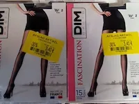 Dim fascination 15 den maat 2 zwart 2 paar - afbeelding 1 van  3