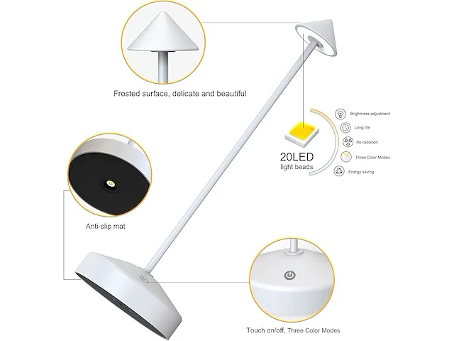 Dimbare led-tafellamp - afbeelding 2 van  6