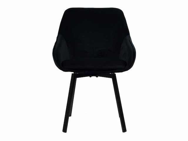 Dining chair zwart velvet (6x) - afbeelding 2 van  5
