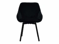 Dining chair zwart velvet (6x) - afbeelding 2 van  5