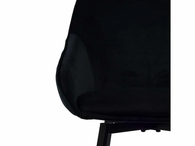 Dining chair zwart velvet (6x) - afbeelding 3 van  5