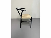 Dining chairs zwart hout (6x) - afbeelding 5 van  5