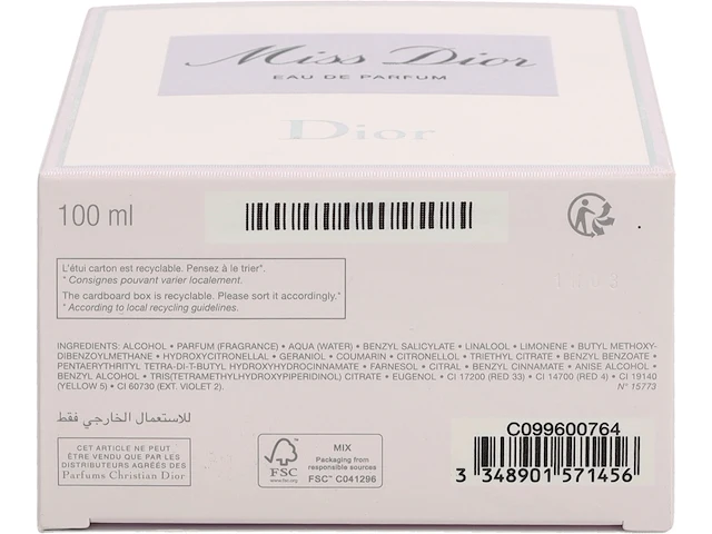 Dior miss dior - 100 ml - eau de parfum spray - damesparfum - afbeelding 4 van  5