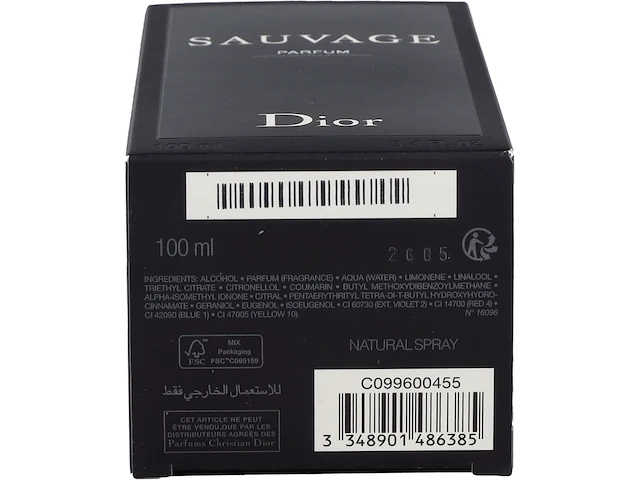 Dior sauvage 100 ml - parfum - herenparfum - afbeelding 5 van  6