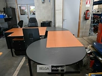 Directiebureel - l-vormig - inclusief 2 bureelstoelen, 1 dossierkast en 1 ladekast - afbeelding 2 van  5