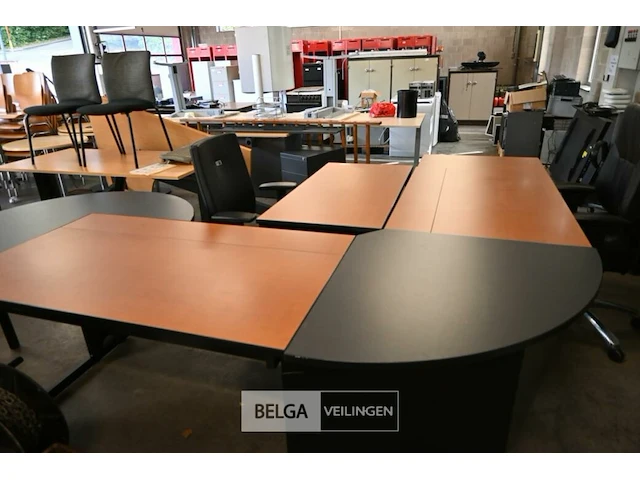 Directiebureel - l-vormig - inclusief 2 bureelstoelen, 1 dossierkast en 1 ladekast - afbeelding 5 van  5