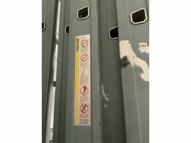 Dirks aluminium ladder (3x) - afbeelding 3 van  5