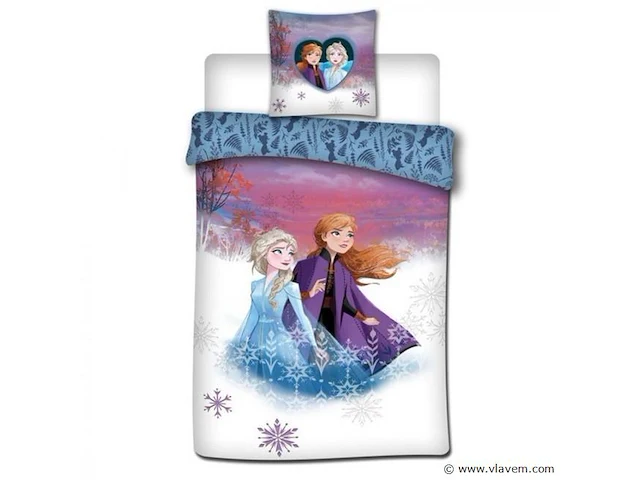 Disney frozen dekbedovertrek 140*200cm + kussensloop - afbeelding 1 van  1