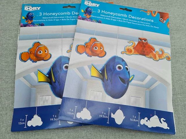 Disney pixar - decoratie nemo en dory en henk - afbeelding 1 van  2