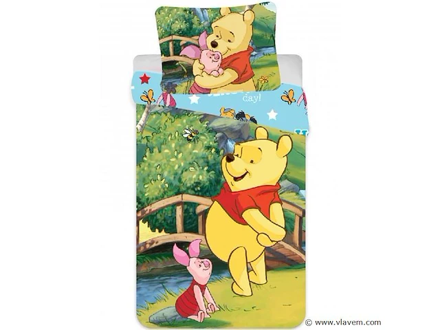 Disney winnie the pooh kinderdekbeddengoed 100*135cm - afbeelding 1 van  1