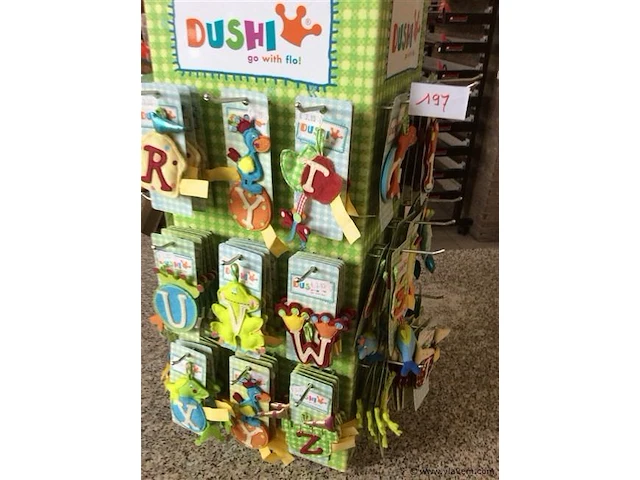 Dispenser met letters dushi - afbeelding 1 van  3