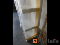 Display met 6 niveaus en 1 bamboeladder - afbeelding 5 van  7