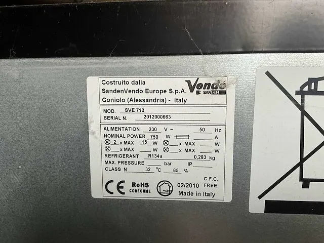 Distributieautomaat vendo sve 710 - afbeelding 7 van  7