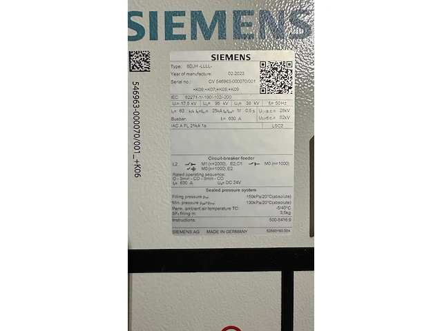 Distribution room mv siemens - afbeelding 9 van  11