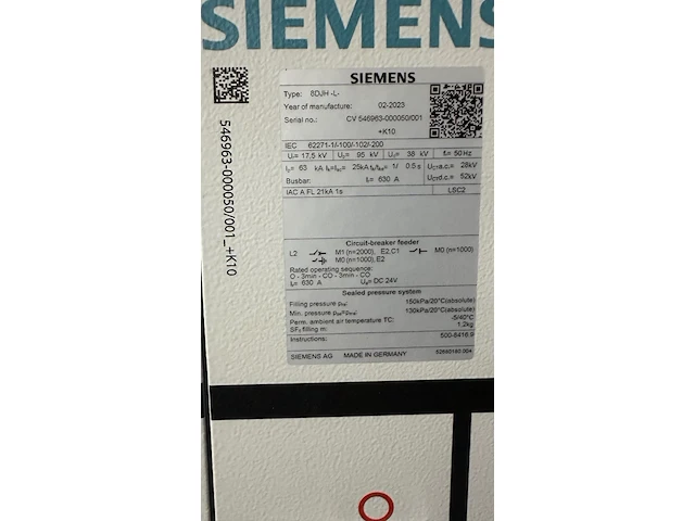 Distribution room mv siemens - afbeelding 10 van  11