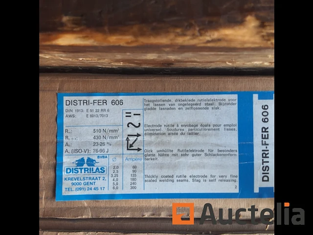 Distrifer 606 elektrode 2mm (nummer03-013) - afbeelding 1 van  3