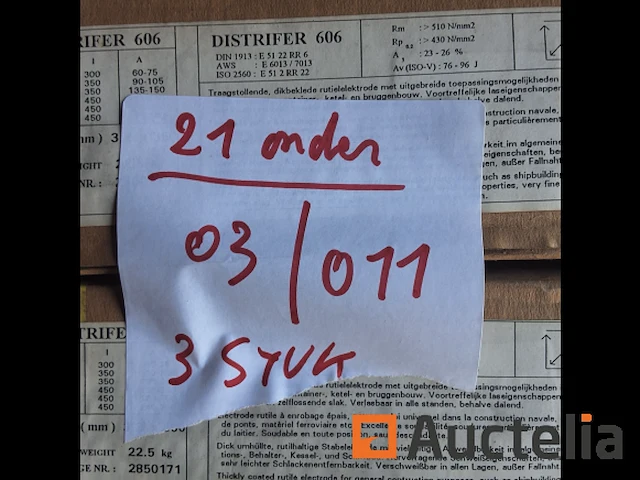 Distrifer 606 elektrode 3,2 mm (nummer 03-011) - afbeelding 1 van  3
