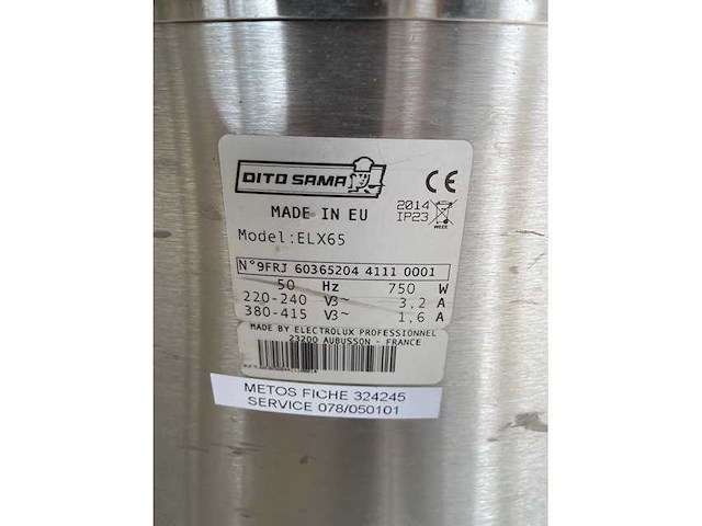 Dito sama - exl65 - groentencentrifuge dito sama - afbeelding 5 van  5