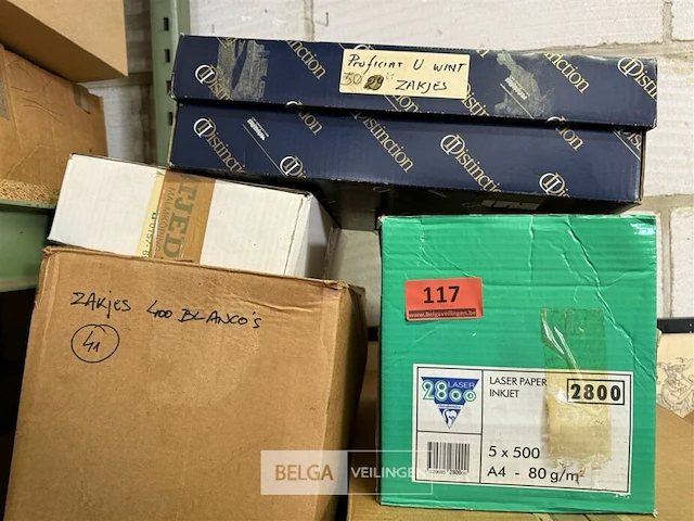 Div doosjes lotjes blanco + winnaars - afbeelding 1 van  4