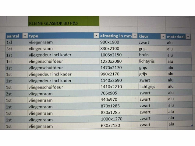 Diverse aluminium vliegenramen - 17 stuks - afbeelding 2 van  9