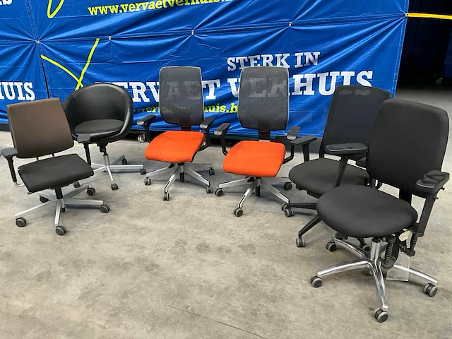 Diverse bureaustoelen (6x) - afbeelding 1 van  13