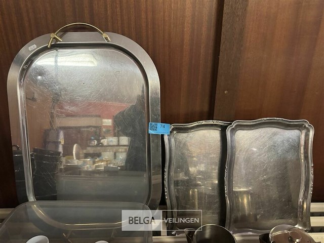 Diverse dienbladen rvs - afbeelding 1 van  3