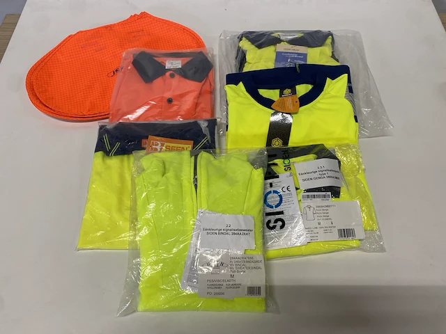 Diverse fluo kledij - veiligheidskledij - 6st - afbeelding 1 van  10