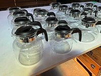 Diverse glazen koffie- theekannen (18x) - afbeelding 2 van  6