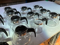 Diverse glazen koffie- theekannen (18x) - afbeelding 3 van  6