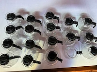 Diverse glazen koffie- theekannen (18x) - afbeelding 4 van  6