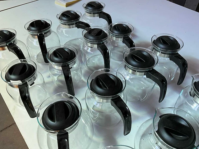 Diverse glazen koffie- theekannen (18x) - afbeelding 6 van  6