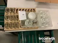 Diverse glazen kommetjes - afbeelding 1 van  4