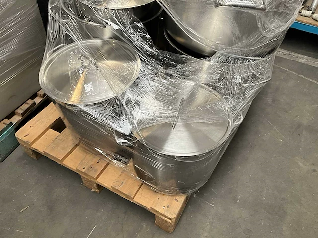 Diverse grote rvs kookpotten (10x) - afbeelding 6 van  9
