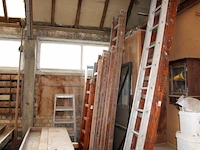 Diverse houten ladders 5 stuks