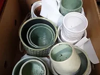 Diverse kaars potjes en bloempotten - afbeelding 4 van  6