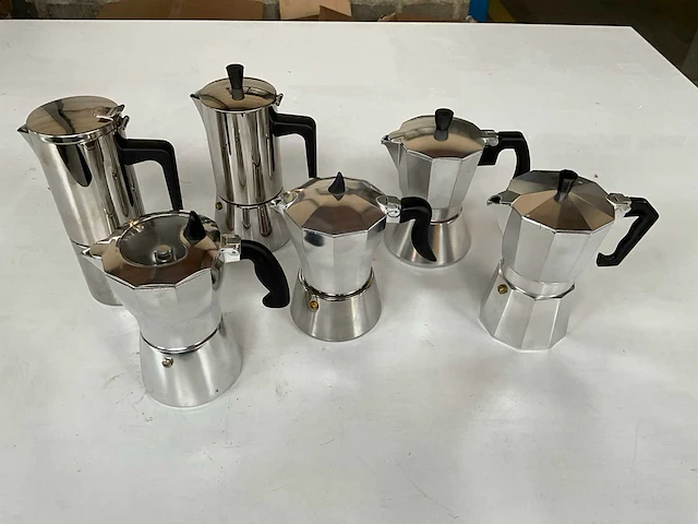 Diverse koffie percolators (6x) - afbeelding 1 van  4