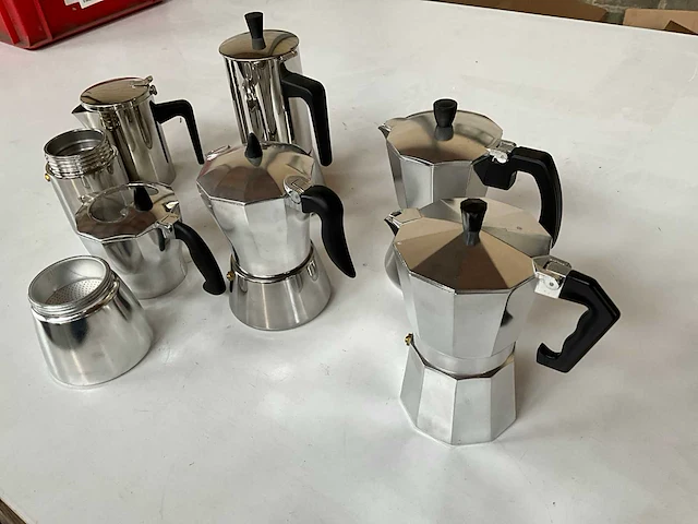 Diverse koffie percolators (6x) - afbeelding 4 van  4