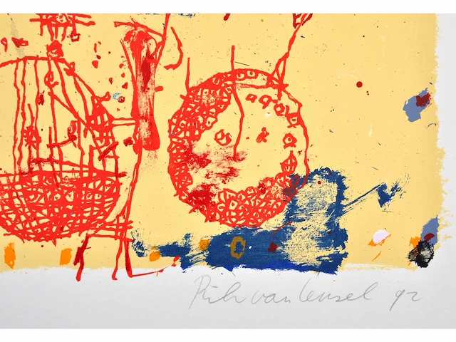 Diverse kunstenaars - lot van 10 kunstwerken - verschillende technieken - afbeelding 14 van  40