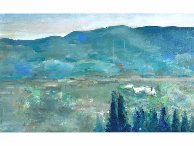 Diverse kunstenaars - lot van 10 kunstwerken - verschillende technieken - afbeelding 27 van  40
