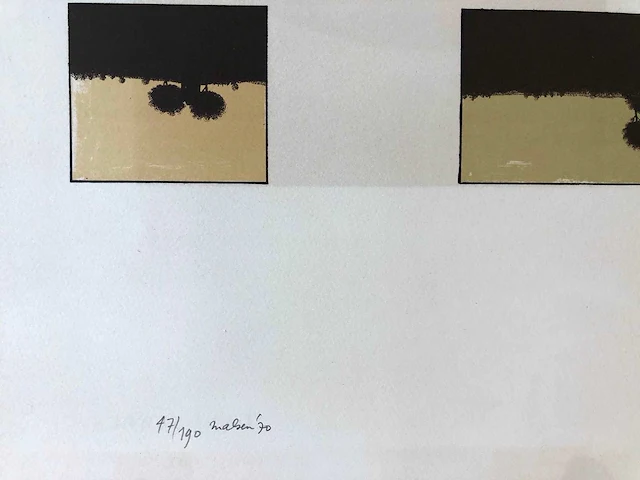 Diverse kunstenaars - lot van 10 kunstwerken - verschillende technieken - afbeelding 31 van  40