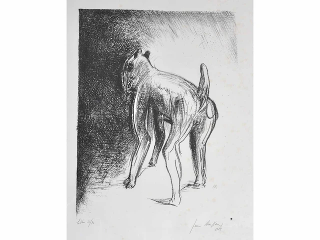 Diverse kunstenaars - lot van 10 kunstwerken - verschillende technieken - afbeelding 33 van  40
