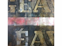 Diverse kunstenaars - lot van 10 kunstwerken - verschillende technieken - afbeelding 37 van  40
