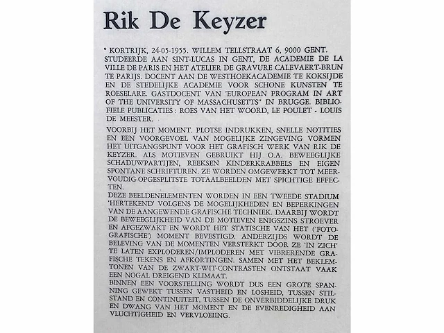 Diverse kunstenaars - lot van 10 prints - diverse technieken - afbeelding 26 van  38