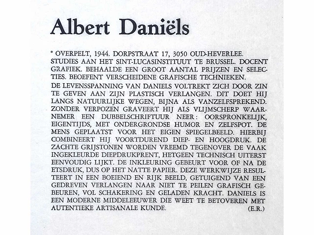 Diverse kunstenaars - lot van 10 prints - diverse technieken - afbeelding 29 van  38