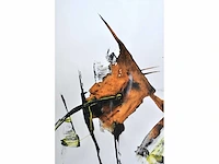 Diverse kunstenaars - lot van 4 ingelijste werken - diverse technieken - afbeelding 25 van  27
