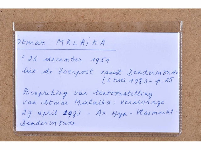 Diverse kunstenaars - lot van 4 ingelijste werken - diverse technieken - afbeelding 27 van  27