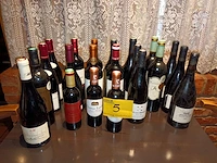 Diverse rode wijnen. 21 stuks