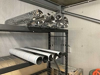 Diverse rvs kachelpijpen + rvs beschermkraag - afbeelding 1 van  4
